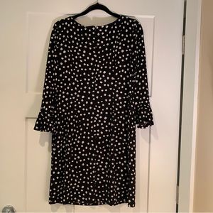 Dress size 12 black with white dots.